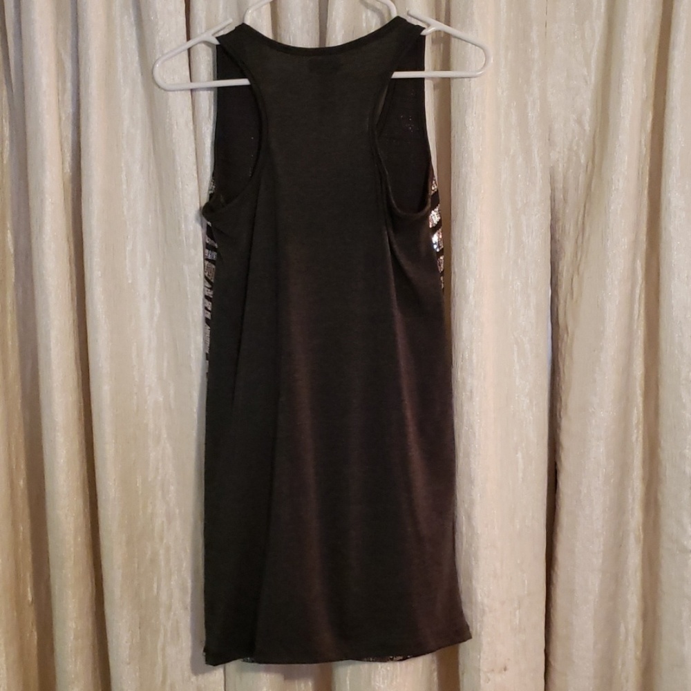 Sequined Racerback Tank Top - Picture 3 of 4